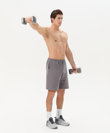 Нарушена упаковка!  <772238> Гантель виниловая DB-106 5 кг, темно-серый Starfit ЦБ-00004432