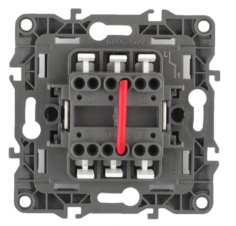 Выключатель двухклавишный ЭРА 12 10AX 250V 12-1004-02 168775