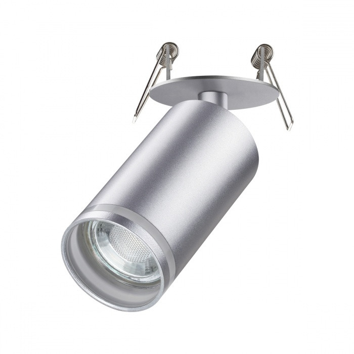Спот со светодиодной лампочкой GU10, комплект от Lustrof. №369554-647315, цвет серебро