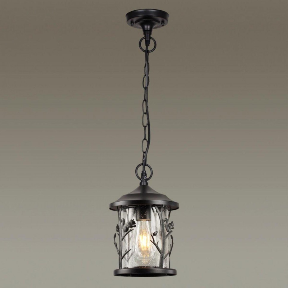 Подвесной уличный светильник со светодиодной лампочкой E27, комплект от Lustrof. №304224-647537, цвет черный - фото 3