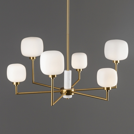 Люстра на штанге Freya Tender FR5373CL-06BS 