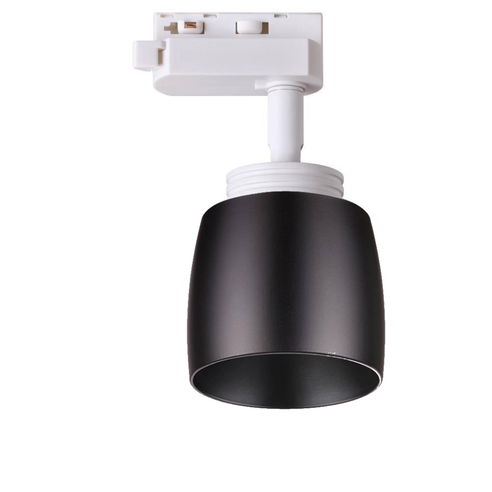 Поворотный светильник с плафоном для однофазного шинопровода Novotech 370607+370610 - фото 3