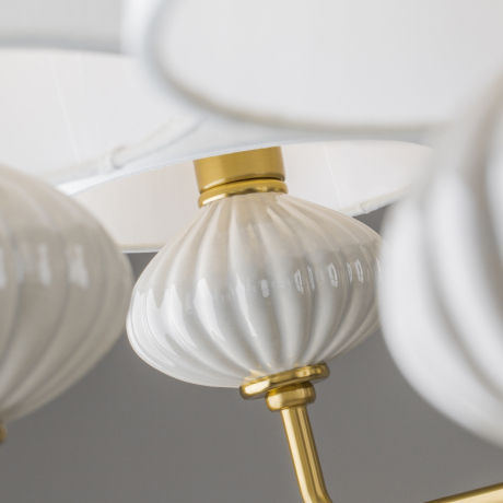 Люстра на штанге Freya Ceramics FR2029PL-08BS 