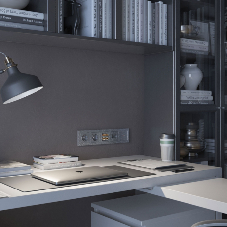 Акустическая розетка (серебряный) Hammer Werkel 280593