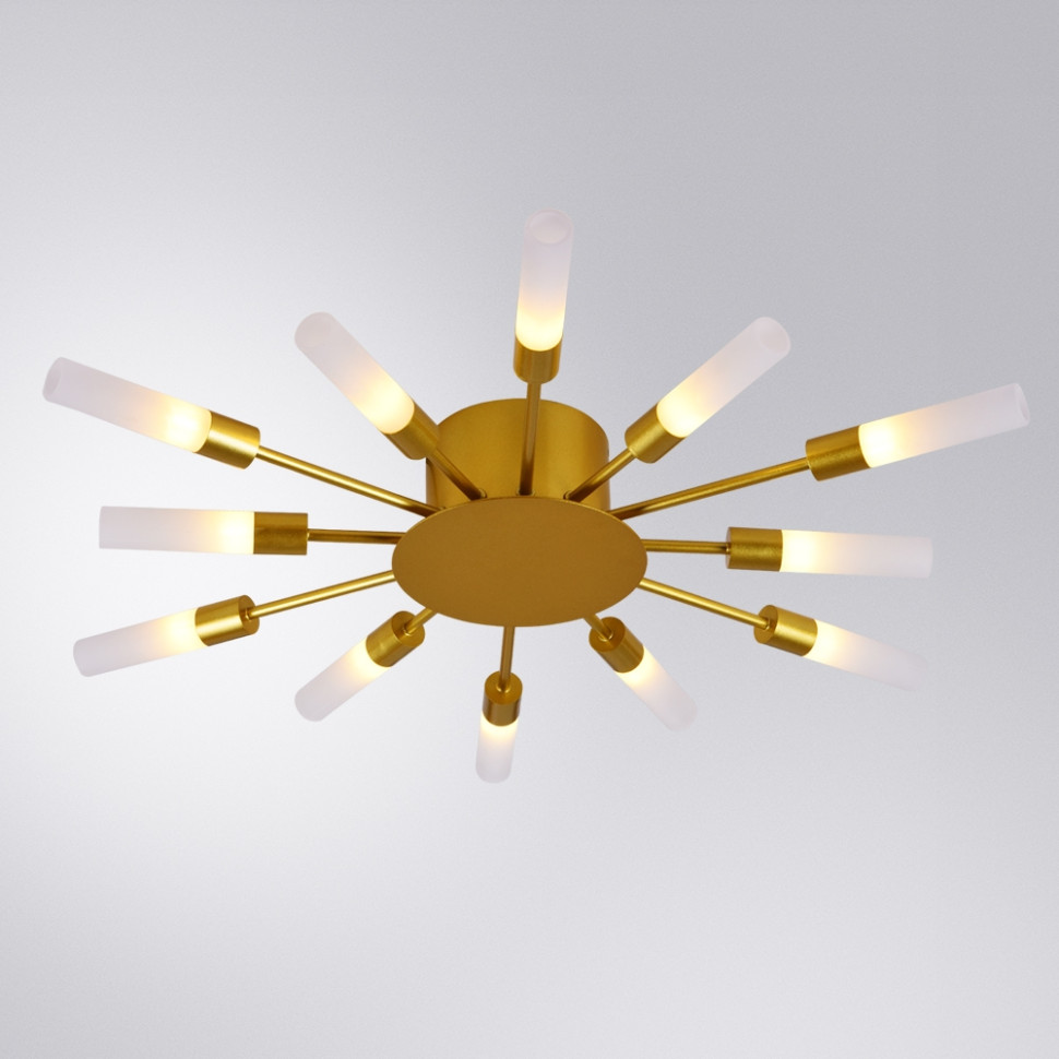 Потолочная люстра Arte Lamp Maple A1276PL-12GO, цвет золото - фото 2