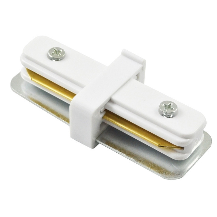 Коннектор прямой для однофазного шинопровода Arte Lamp Track Accessories A130233, цвет белый