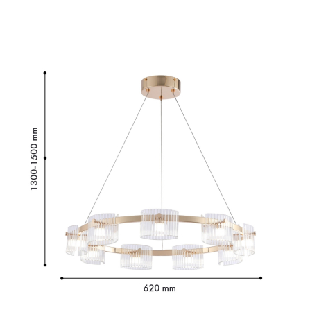 Подвесная люстра Favourite Ori 4248-9P 