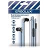 ERGOLUX ELX-WHP02P-C02 ПРОМО (Наушники вакумные с микрофоном проводные, 3.5мм, 1,2м, Черные, Пакет) (15280)
