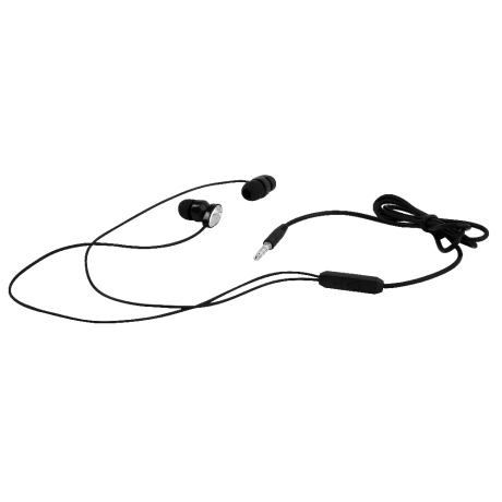 ERGOLUX ELX-WHP02P-C02 ПРОМО (Наушники вакумные с микрофоном проводные, 3.5мм, 1,2м, Черные, Пакет) (15280)