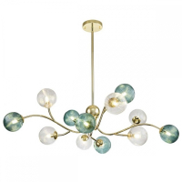 Нарушена упаковка!  <516667> Люстра на штанге Indigo Selva 11032/12R Gold V000298