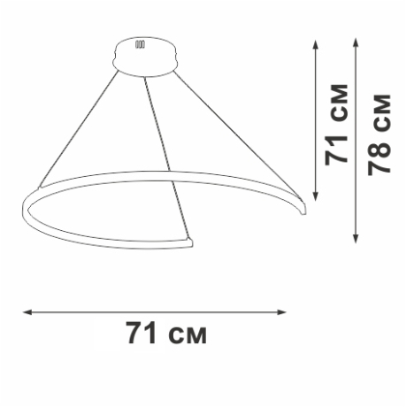 Подвесной светильник Vitaluce V2510DT V2510DT-0/1S 