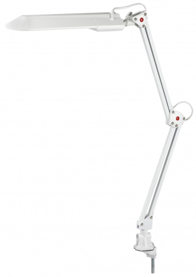 Настольная лампа на струбцине ЭРА NL-201-G23-11W-W C0041457, цвет белый - фото 1