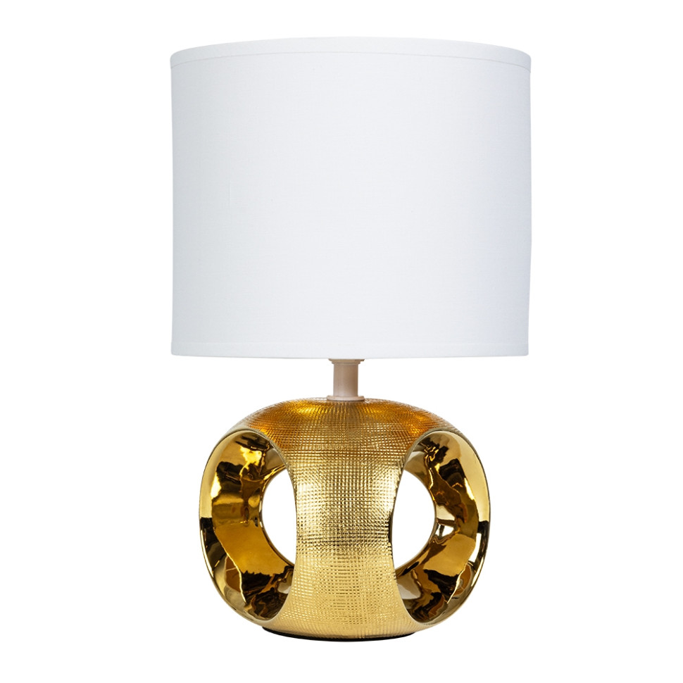 Настольная лампа с абажуром и LED лампой. Комплект от Lustrof №648747-709331, цвет золото