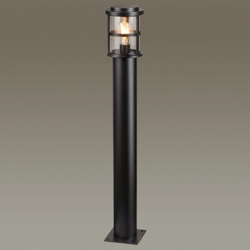 Уличный столб со светодиодной лампочкой E27, комплект от Lustrof. №304227-647539, цвет черный - фото 3