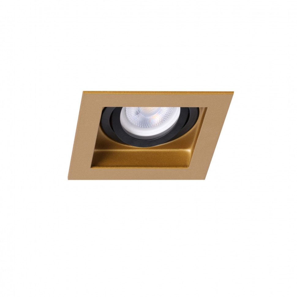 Врезной светильник Favourite Retro 2791-1C, цвет латунь с черным - фото 1