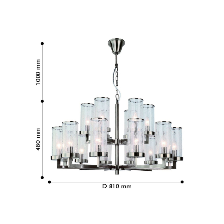 Подвесная люстра с лампочками Favourite Assembly 2374-18P+Lamps E14 Свеча 