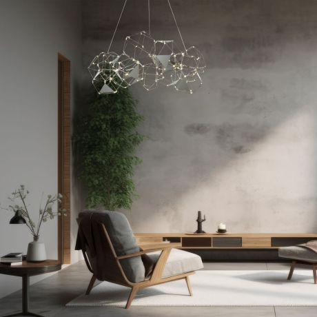 Подвесная люстра Eurosvet Uma 90369/12 черный жемчуг 