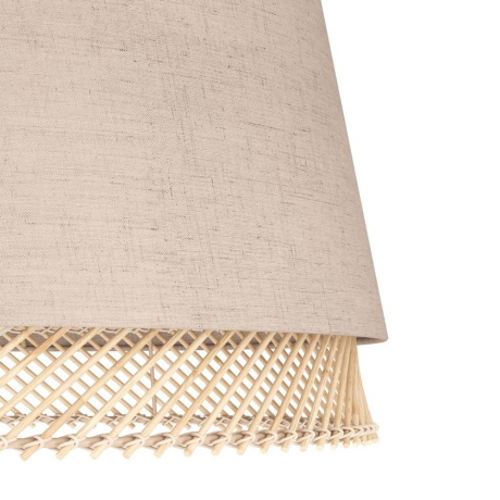 43974 Потолочный светильник TABLEY, 1X40W (E27), ?380, сталь, черный / текстиль, дерево, коричневый Eglo 