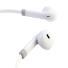 ERGOLUX ELX-WHP02-C01 (Наушники вкладыши с микрофоном проводные, 3.5мм, 1,2м, Белые, Коробка) (15283)