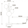 Настольная лампа декоративная Arte Lamp Gemini A2243LT-4PB 