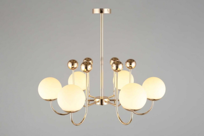 Люстра на штанге с лампочками Omnilux OML-67007-06+Lamps 