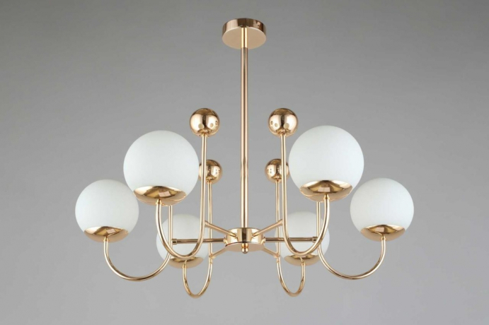 Люстра на штанге с лампочками Omnilux OML-67007-06+Lamps 