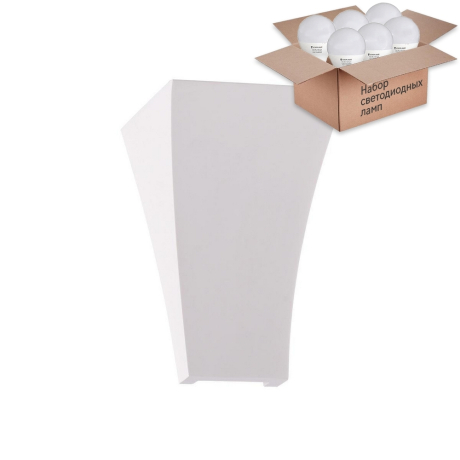 Настенный светильник с лампочкой Odeon Light Gips 3882/1W+Lamps E14 P45 