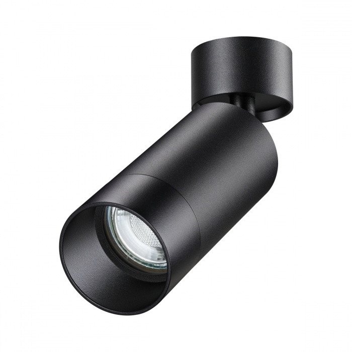 Спот со светодиодной лампочкой GU10, комплект от Lustrof. №369540-647300, цвет черный