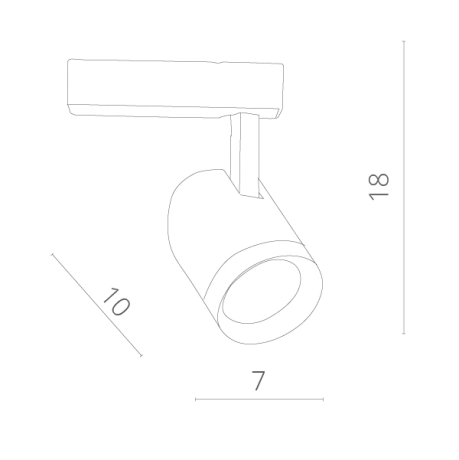 Светильник на штанге Arte Lamp Track Lights A1710PL-1WH 