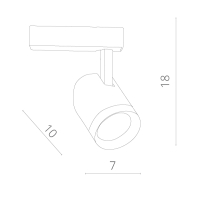 Светильник на штанге Arte Lamp Track Lights A1710PL-1WH