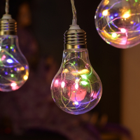 Нарушена упаковка! <295948> 1,8м. Электрогирлянда ''Ретро лампы'' 10шт (RGB) с пультом IP44 Vegas 55133