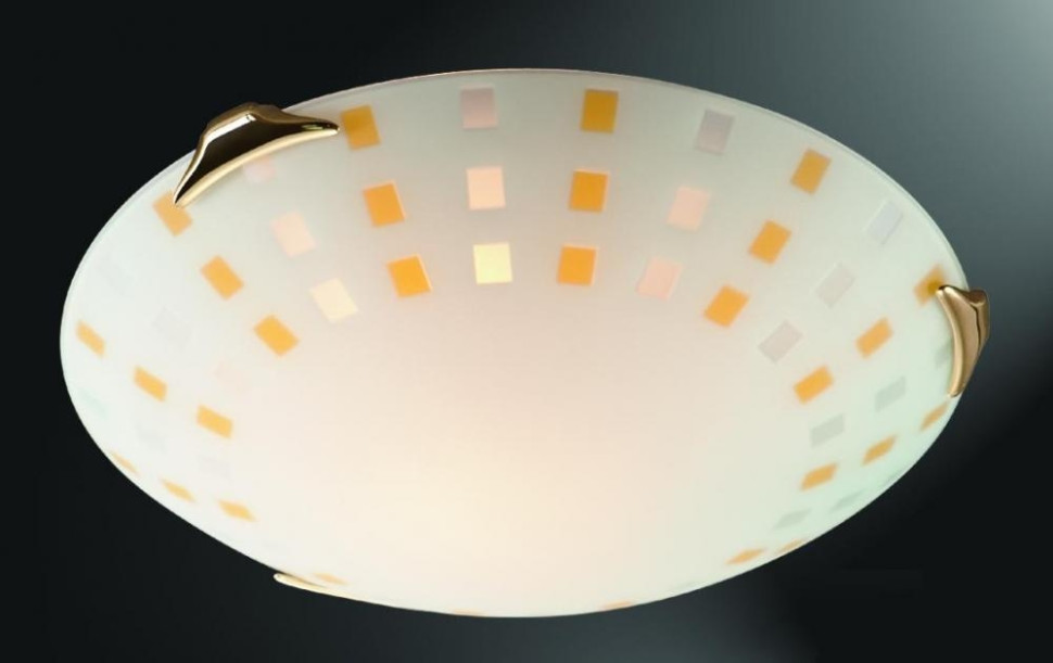 Настенно-потолочный светильник Sonex Quadro Ambra с лампочками 363+Lamps E27 P45, цвет золото 363+Lamps E27 P45 - фото 2