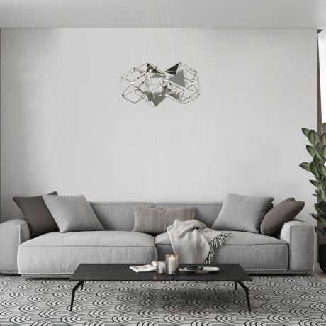 Подвесная люстра Eurosvet Uma 90369/5 черный жемчуг 