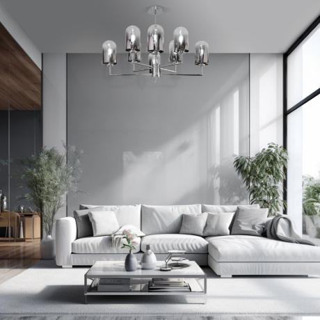 Люстра на штанге со стеклянными плафонами Eurosvet Pluto 60156/8 (a065044) 