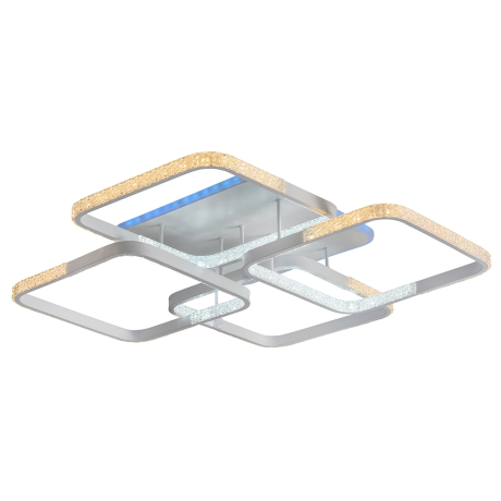 Светодиодная диммируемая люстра с ПДУ Profit Light 8026/4 WHT B 152W+10W RGB 