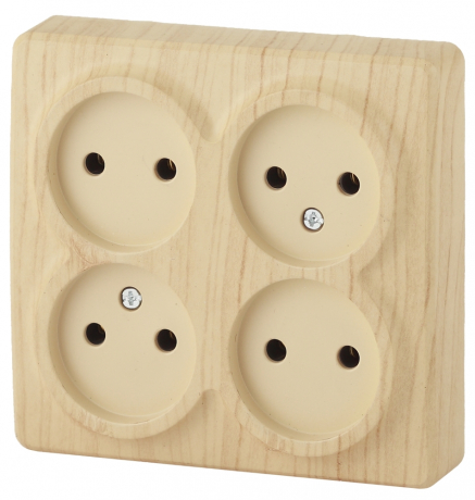 Розетка ЭРА  4х2P 16A 250V 11-2210-11 169531