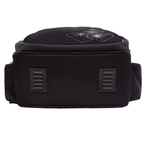 Нарушена упаковка!  <796731> Ранец GRIZZLY анатомическая спинка, c брелоком, для девочек, "HEARTS", чёрный 36х28х20 см, RAz-586-5/1 (274149)