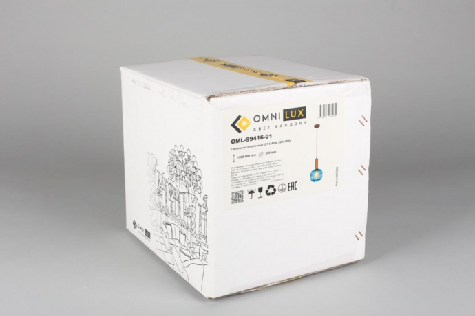 Светильник подвесной с лампочкой Omnilux OML-99416-01+Lamps 