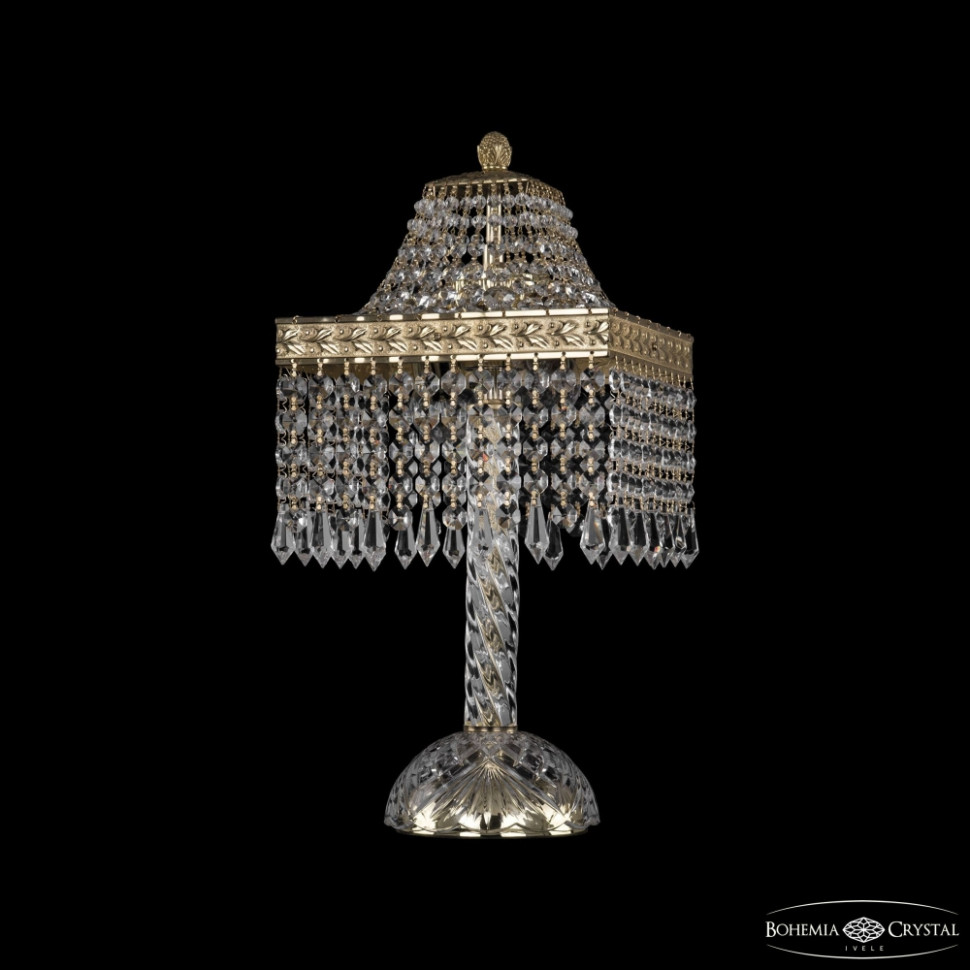 Настольная лампа Bohemia Ivele Crystal 19202L4/H/20IV G Drops, цвет золото 19202L4/H/20IV G Drops - фото 1