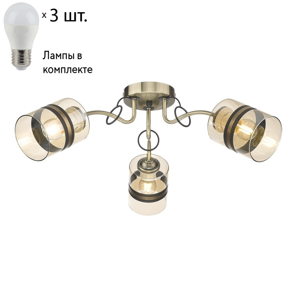 Потолочная люстра с лампочками Velante 217-507-03+Lamps