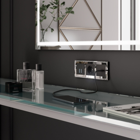 Рамка на 3 поста Werkel Diamant (зеркальный) W0031220