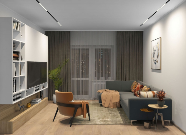 Однофазный LED светильник 27W 3000-6000К для трека с поддержкой ''Алиса'' Denkirs DK8005-BK 