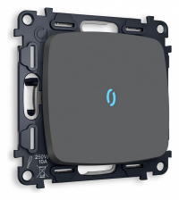 Выключатель одноклавишный с подсветкой без рамки Ambrella Volt OMEGA MO902020