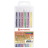 Нарушена упаковка!  <201478> Ручки гелевые BRAUBERG "Jet", НАБОР 6 ЦВЕТОВ, узел 0,7 мм, линия письма 0,5 мм, 141037 (141037)