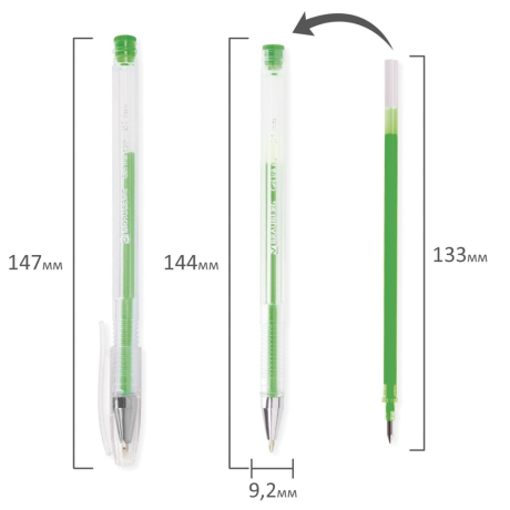 Нарушена упаковка!  <201478> Ручки гелевые BRAUBERG "Jet", НАБОР 6 ЦВЕТОВ, узел 0,7 мм, линия письма 0,5 мм, 141037 (141037)