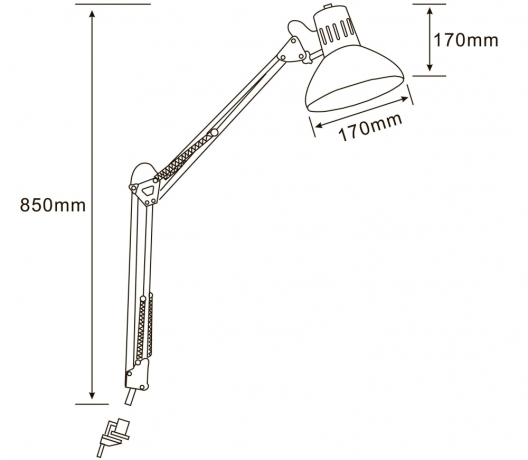 Нарушена упаковка!  <26113> Офисная настольная лампа Senior A6068LT-1WH