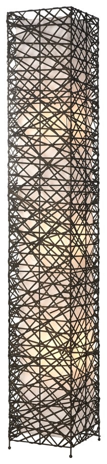 Торшер со светодиодными лампочками E27, комплект от Lustrof. №151094-623445, цвет чёрный матовый