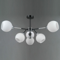 Люстра на штанге ILLUMICO LIBRA IL0715-6CSQ-24 BK CR LIBRA