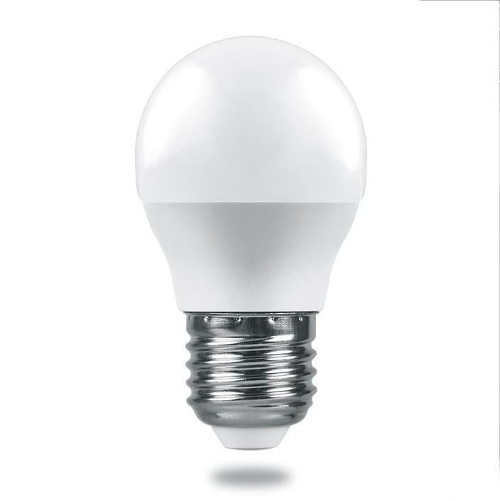 лампочка светодиодная feron lb 422 25532 12v 3w jc g4 4000k упаковка 5 шт Светодиодная лампа E27 6W 4000K (белый) G45 Feron LB-1406 (38069)
