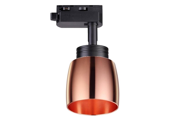 Поворотный светильник с плафоном для однофазного шинопровода Novotech 370608+370614 - фото 1
